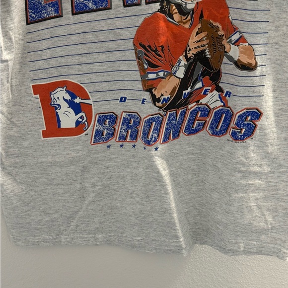 Rare Vintage 1994 John Elway Denver Broncos T Shirt Men’s L Made in the USA - Picture 4 of 9